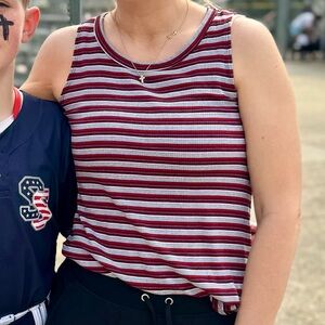 Striped Sleeveless Top